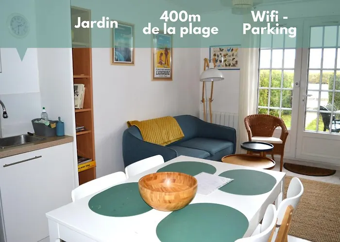 Triplex Avec Jardinet - Wifi - A 400M De La Plage